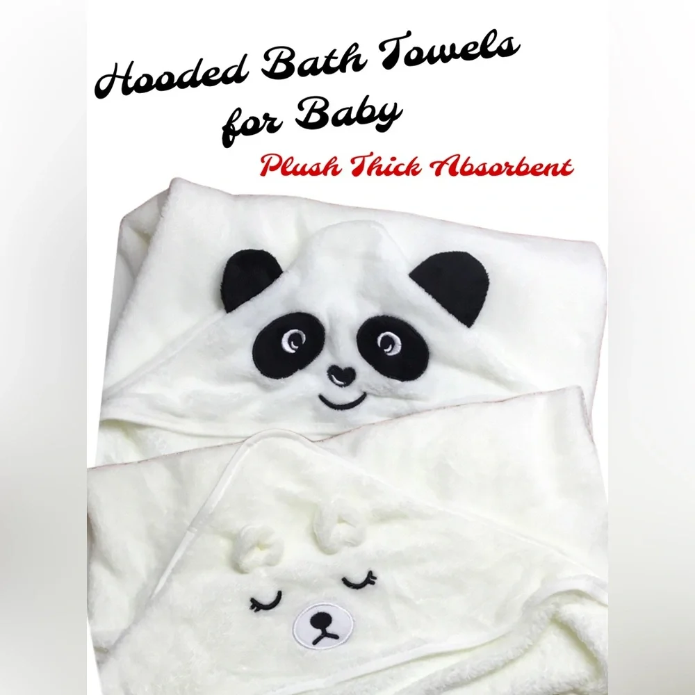 Hooded Animal Baby Bath Towel Set